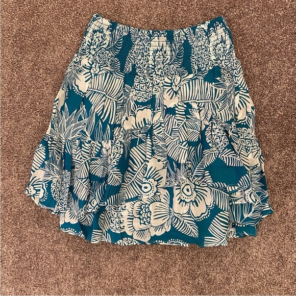 Trina Turk Women’s Spare Time Skirt Size XS Pull On Floral Layered NWT $298 - Picture 4 of 11